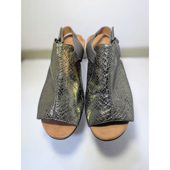 Vionic Tatiana Sandal Metallic Pewter Adjustable Arch Support Womens Size 8.5 - Picture 1 of 6